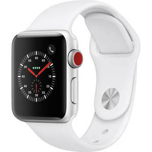 Watch Series 3 42mm Smartwatch (GPS Only, Silver Aluminum Case, White Sport Band) Product Image