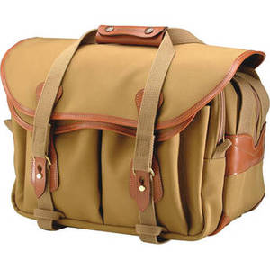 335 Shoulder Bag (Canvas, Khaki with Tan Leather Trim) Product Image