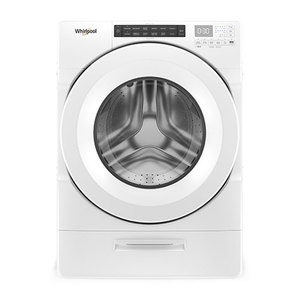 4.5 Cu Ft Front Load Washer w/ Load & Go Dispenser White Product Image