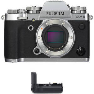 X-T3 Mirrorless Digital Camera Body with Battery Grip Kit (Silver) Product Image