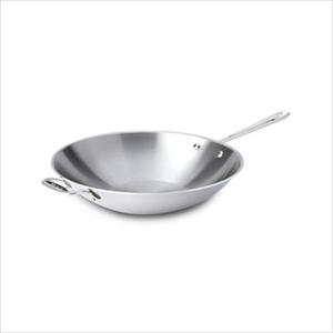 D3 Stainless Steel 14" Open Stir Fry Pan Product Image