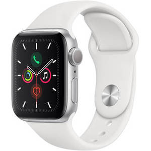 Watch Series 5 (GPS Only, 40mm, Silver Aluminum, White Sport Band) Product Image