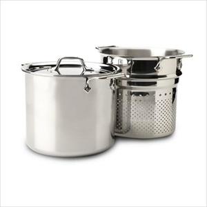 D3 Stainless Steel 7 Qt. Pasta Pentola with Insert & Lid Product Image