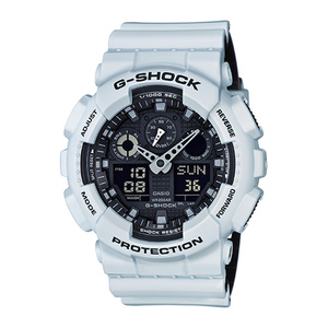 Mens Mens G-Shock Ana-Digi White & Black Watch Black Dial Product Image