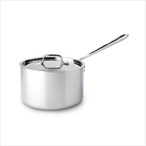 D3 Stainless Steel 4 Qt. Sauce Pan with Lid & Loop Product Image