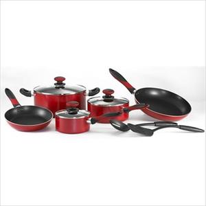 Mirro Get-A-Grip 10-Piece Cookware Set - Red Product Image