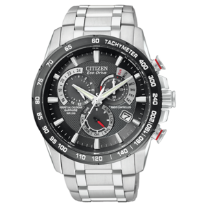 Citizen Eco-Drive Perpetual Chrono A-T Men's Silver-Tone Watch Product Image