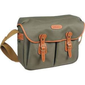 Hadley Large FiberNyte Shoulder Bag (Sage with Tan Leather Trim) Product Image