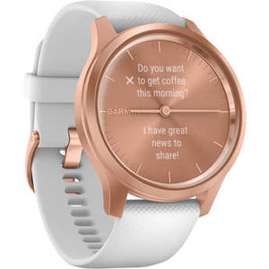 vivomove Style Hybrid Smartwatch (42mm, Rose Gold Aluminum Case, Silicone Band) Product Image