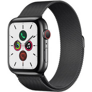 Watch Series 5 (GPS + Cell, 44mm, Space Black Stainless Steel, Space Black Milanese Loop) Product Image