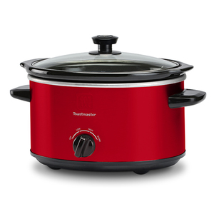 4qt Slow Cooker w/ Removable Insert Red Product Image
