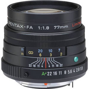 smc PENTAX-FA 77mm f/1.8 Limited Lens (Black) Product Image