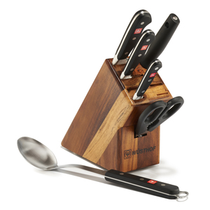 6pc Classic Knife Block Set w/ Spoon Acacia Product Image