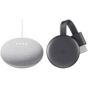 2nd-Generation Nest Mini & 3rd-Generation Chromecast Kit (Chalk) Product Image