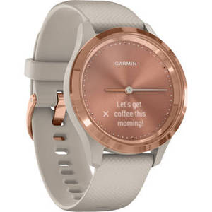 vivomove 3S Hybrid Smartwatch (39mm, Rose Gold Stainless Steel Bezel/Light Sand Case, Silicone Band) Product Image