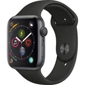 Watch Series 4 (GPS Only, 44mm, Space Gray Aluminum, Black Sport Band) Product Image