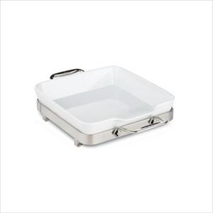 Porcelain 10" Baker with Stainless Steel Trivet Product Image