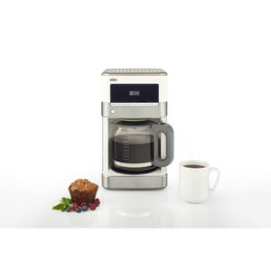 Brewsense 12-Cup Drip Coffee Maker - Stainless Steel/White Product Image