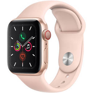 Watch Series 5 (GPS + Cell, 40mm, Gold Aluminum, Pink Sand Sport Band) Product Image