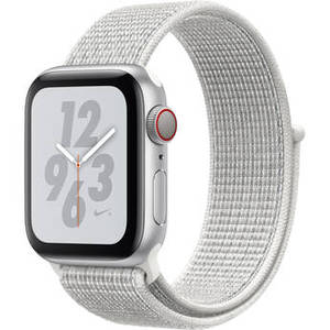Watch Nike+ Series 4 (GPS + Cellular, 40mm, Silver Aluminum, Summit White Nike Sport Loop) Product Image