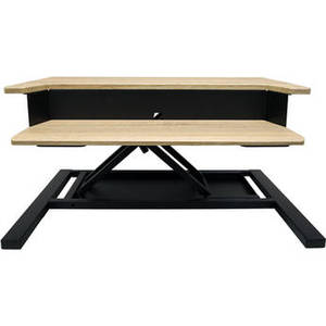 Level Up Pro 32 Pneumatic Adjustable Desktop Station (White Oak) Product Image