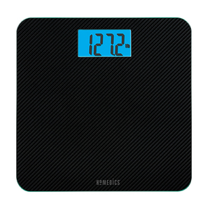 Carbon Fiber Glass Digital Bathroom Scale Black Product Image