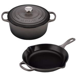3pc Signature Cast Iron Cookware Set Oyster Product Image