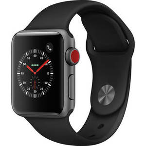 Watch Series 3 42mm Smartwatch (GPS Only, Space Gray Aluminum Case, Black Sport Band) Product Image