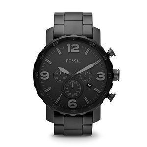 Mens Nate Stainless Steel Watch Black Product Image